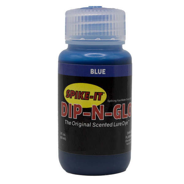 Spike-It Dip-N-Glo Scented Soft Plastic Lure Dye color Blue