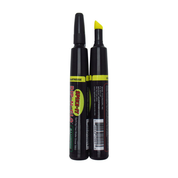 Spike-It Dip-N-Glo Scented Soft Plastic Lure Dye Markers color Chartreuse scent Gamefish