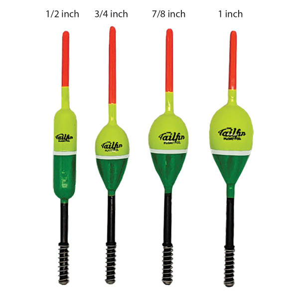 Tailfin Standard Spring Float Size Chart