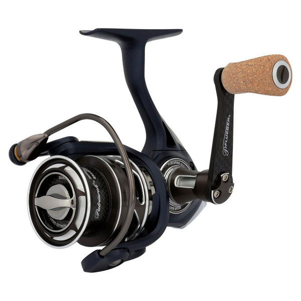 Pflueger Patriarch Spinning Reel Front Angled View Showing Front of Reel