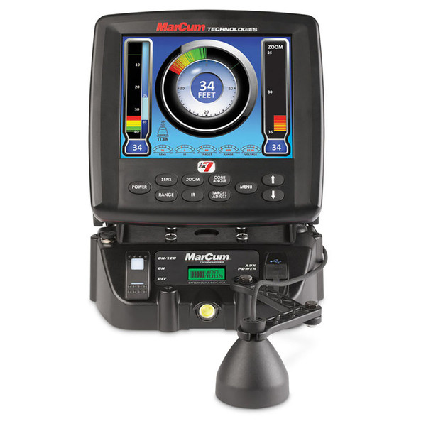 MarCum LX-7LI Digital Sonar Combo System with 8-inch LCD, Lithium Shuttle, and  Ice Transducer