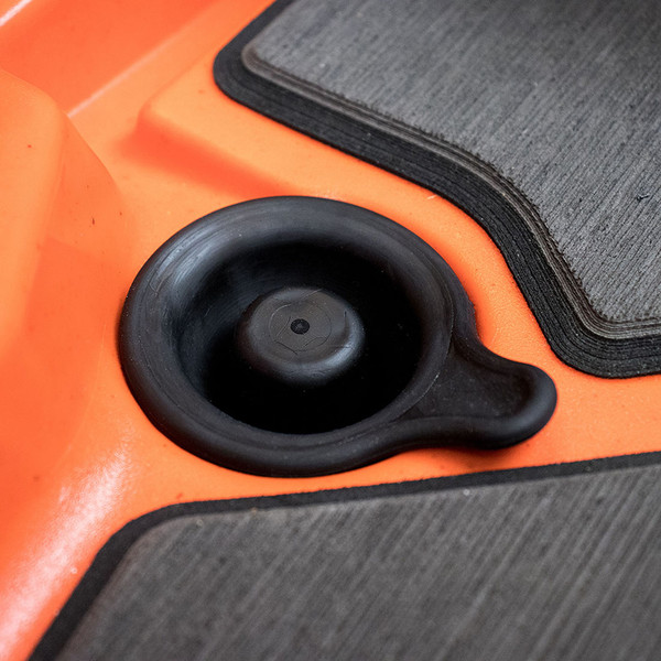 YakAttack Scupper Plugs in use on kayak