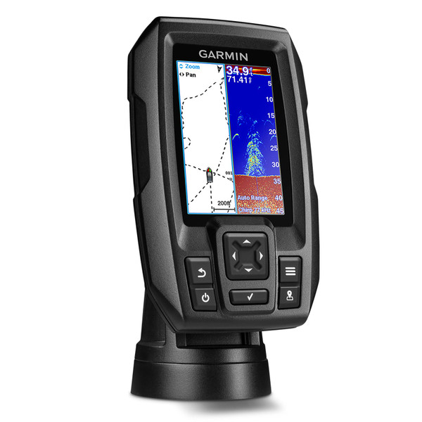 Garmin STRIKER 4 Portable Fish Finder with Dual-Beam Transducer Split Screen