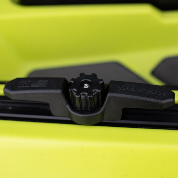 YakAttack Track Mount GT Cleat XL installed on a kayak top