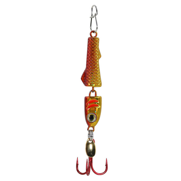 Clam Jointed Pinhead Pro Spoon color Gold-Red Holo