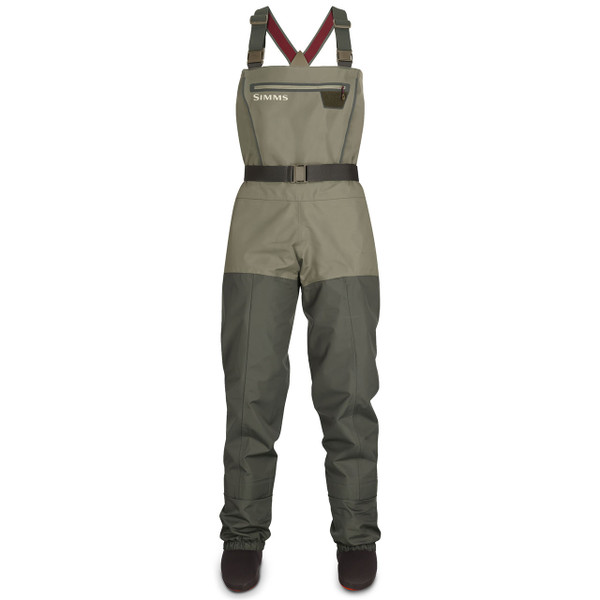 Simms Women's Tributary Stockingfoot Chest Waders color Basalt