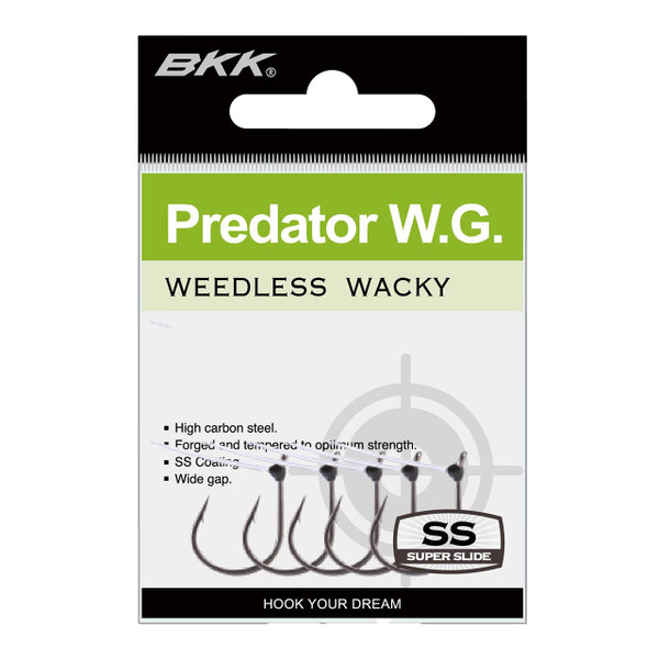 BKK Predator WG Weedless Wacky Hook in package