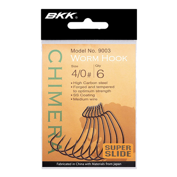BKK Chimera Wide Gap Worm Hook in BKK Packaging