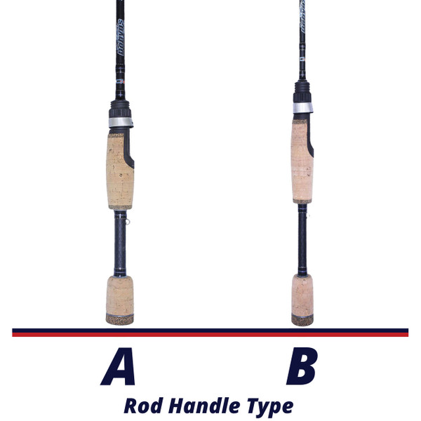 Dobyns Sierra Trout and Panfish Spinning Rod handle comparison chart