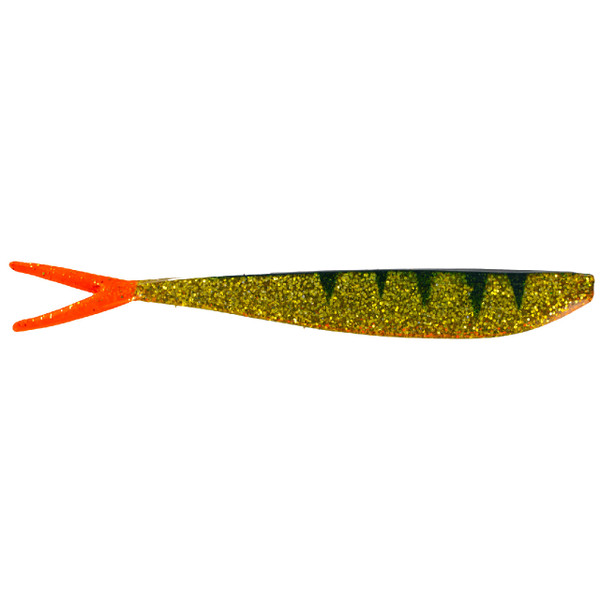 Big Bite Baits Slim Minnow Soft Bait color Glitter Perch