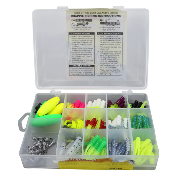 Leland's Lures Crappie Magnet Best of the Best Kit image open kit