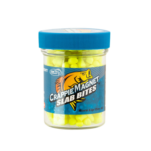 Leland's Lures Crappie Magnet Slab Bites color Chartreuse