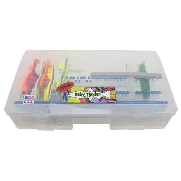 TLC Tackle Baby Coho Tender closed view dodgers not included