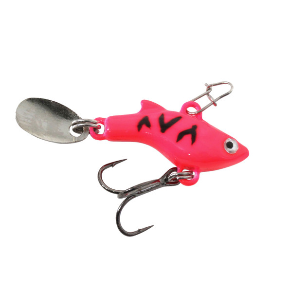 Clam Tikka Mino Fishing Lure – 1/16 Oz, Size 16, Glow Rainbow Tiger Pattern, UV Attractor For Panfish & Predators - View #4