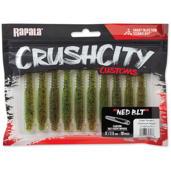 Packaging for the Rapala CrushCity Ned BLT