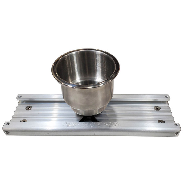 Muddycreek Tackle Cupholder - Track Mount Angled View