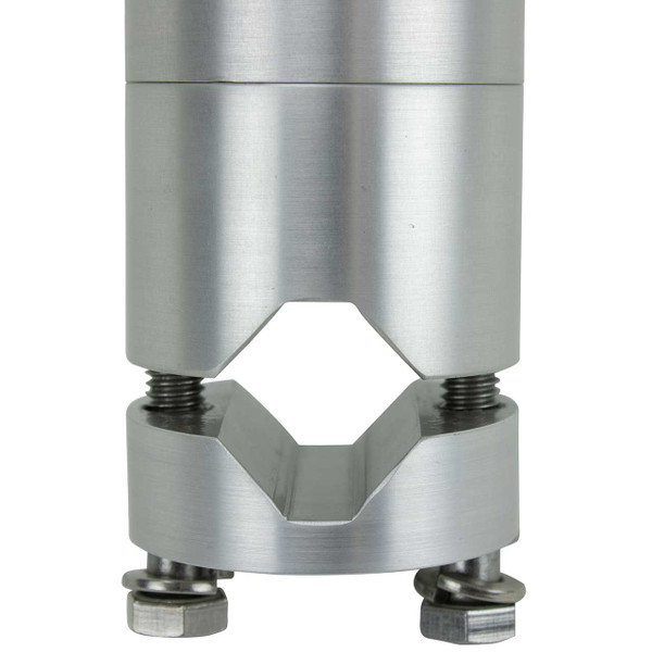 Muddycreek Tackle Single Rod Holder - Rail Mount size Small Vertical mount view