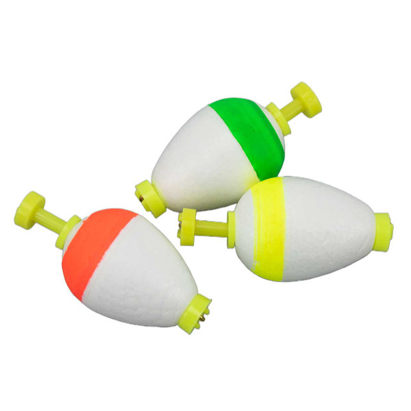 Thill Foam Pear Float - Snap On pack of three