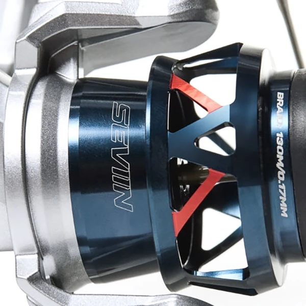 SEVIIN GX Series Spinning Reel close up of spool