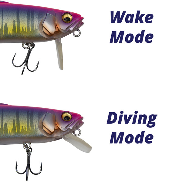 Leurre Megabass Suwitch 137 - Flottant, Articulé, Couleur Wagin Perch