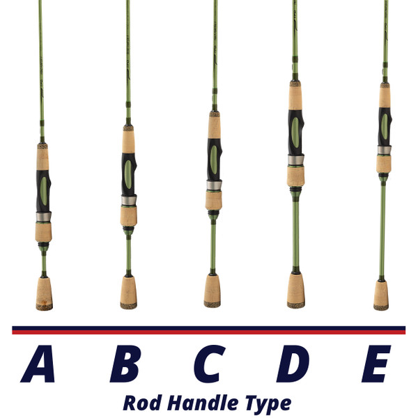 Temple Fork Outfitters Trout Panfish II Spinning Rod handle comparison chart