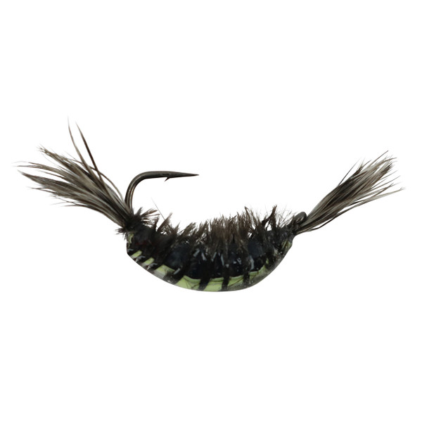 Kenders Tungsten Akua Shrimp Jig color White Black