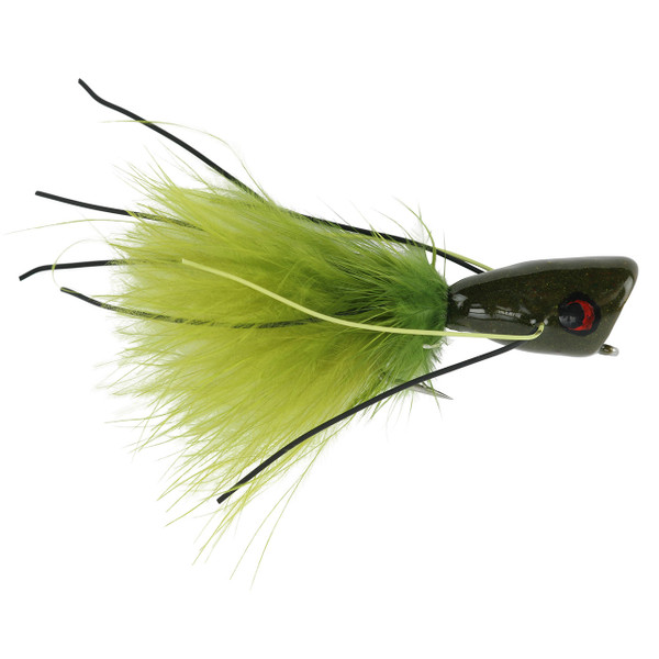 Bass Popper Fly color Green