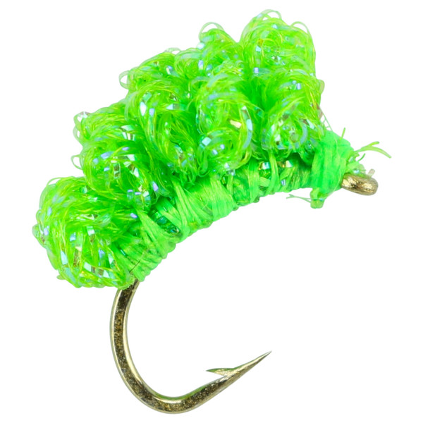Crystal Meth Egg Fly color Chartreuse