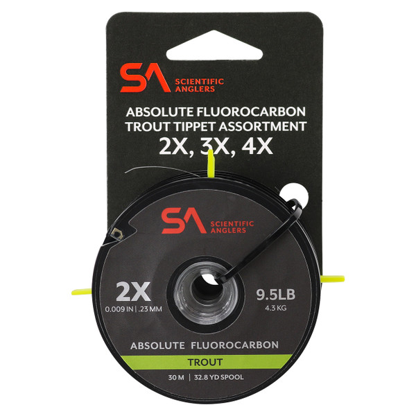 Scientific Anglers Absolute Fluorocarbon Trout Tippet Assortment 2X/3X/4X