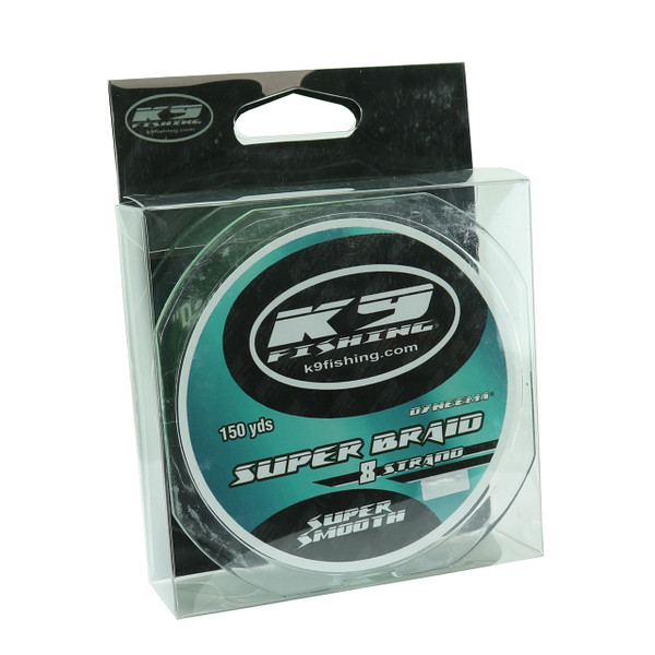 K9 8 Strand Super Braid color Green in box