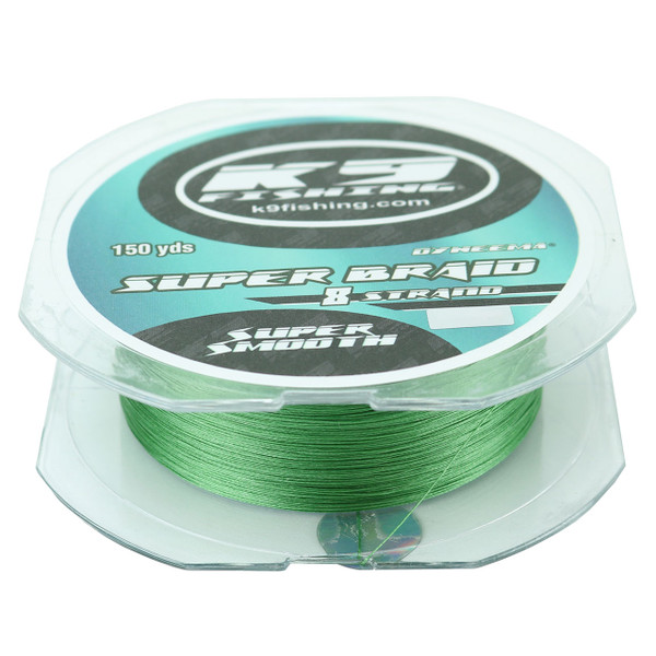 K9 8 Strand Super Braid color Green