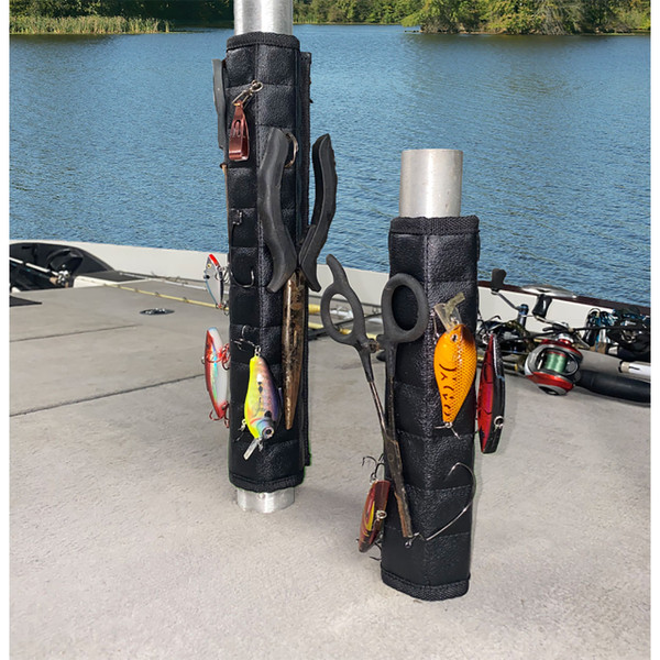 Magnalure Magnetic Wrap Pro (left) and Standard models side by side on pedestals with fishing tools attached