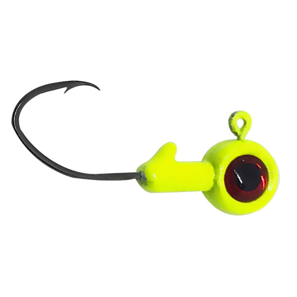 Bonehead BX Jig Head color Chartreuse size 1/8 oz.