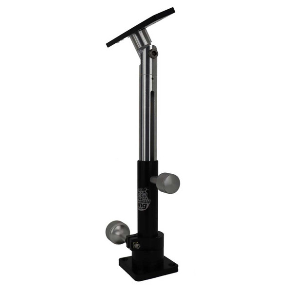 Cornfield Telescoping Single Monitor Swivel Mount angled extended view