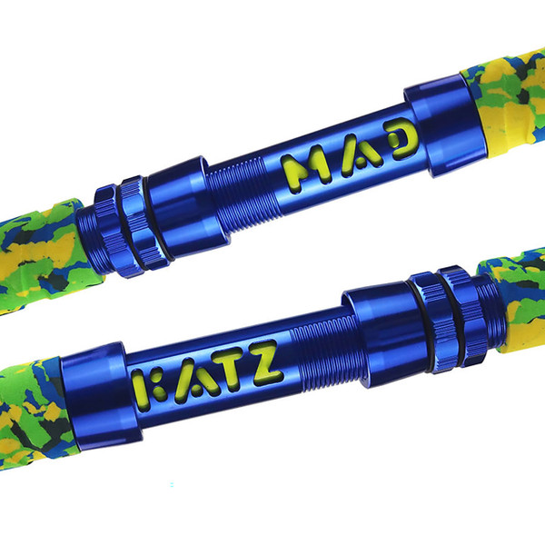 Mad Katz Spinning Rod color Bolt model Mad Katz logo on handle