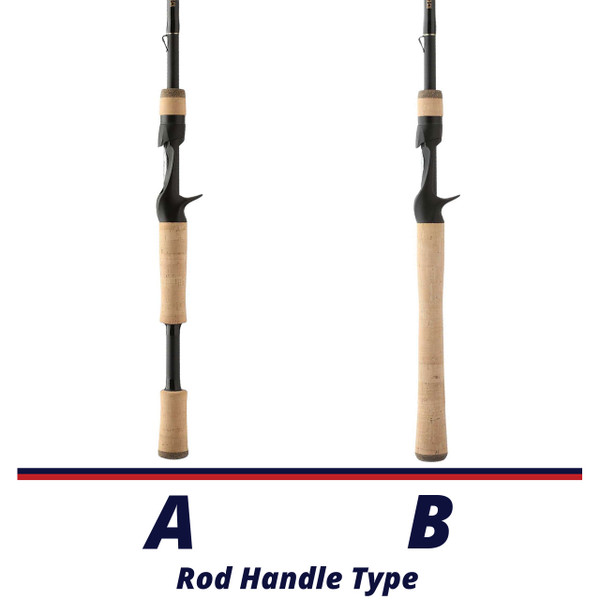 G. Loomis GLX Casting Rod handle comparison chart