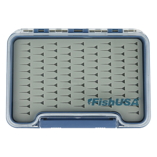FishUSA Flagship Premium Jig & Fly Box size Medium showing slotted foam