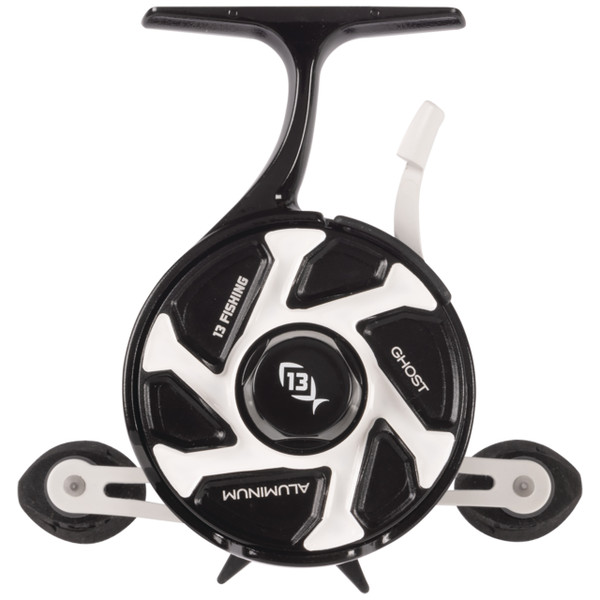 13 Fishing FreeFall Ghost Aluminum Inline Reel left hand retrieve spool side