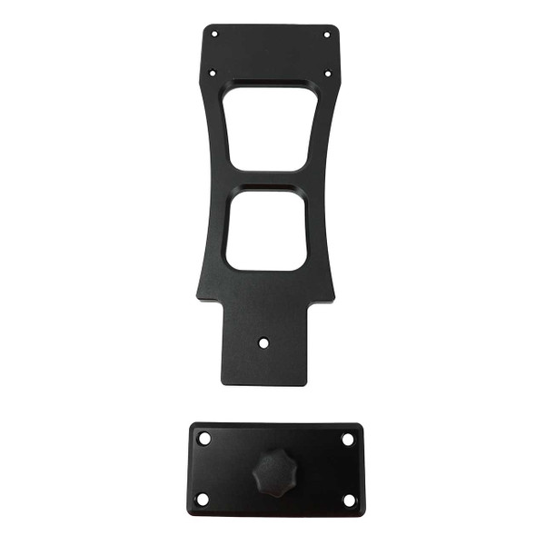 FishEng Aluminum Rod Extension 8 in. mount and extension separated