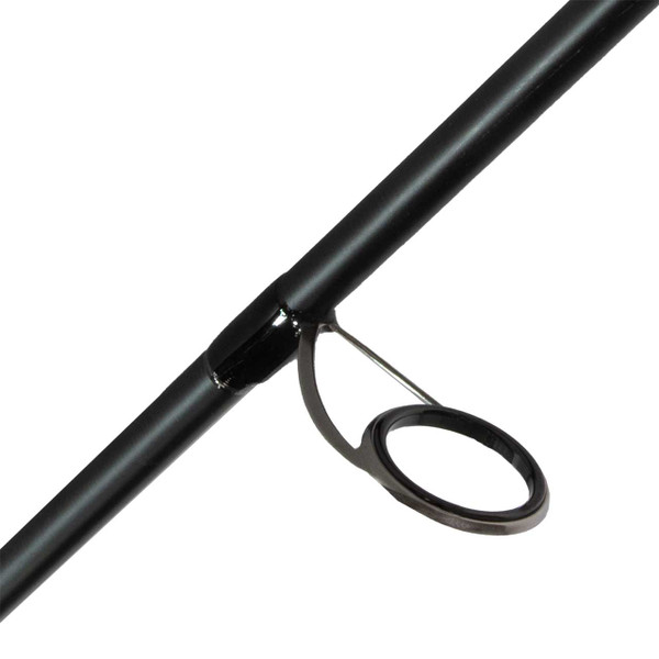 Phenix Black Chrome Spinning Rods close up of Essex guide