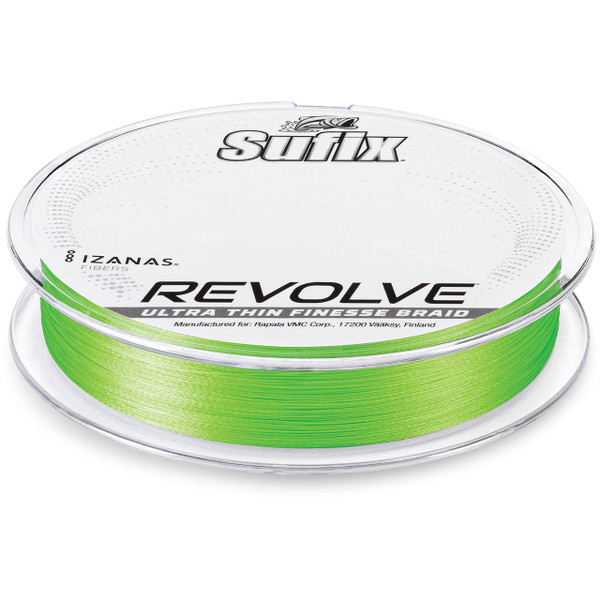 Sufix Revolve Braided Line Neon Lime