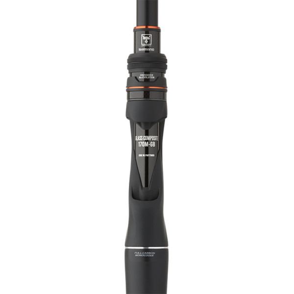 Shimano Poison Adrena B Glass Casting Rod close up of reel seat