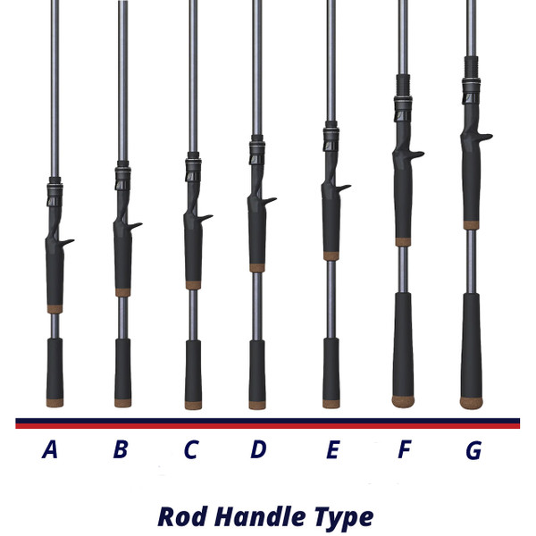 St. Croix Black Bass Casting Rods Handle Chart