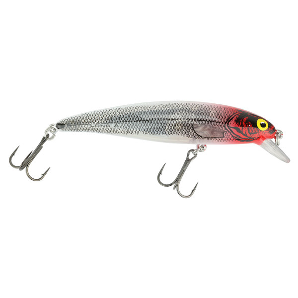 Bomber 14A Short Shallow Diver color Silver Flash Red Head