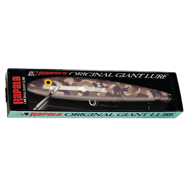 Leurre Géant Rapala RGL-CAMO 28 Cm – Déco Pêche Homme – Neuf Boîte – Rare