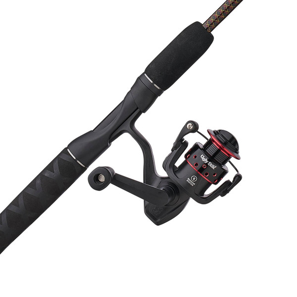 Shakespeare Ugly Stik GX2 Travel Spinning Kit close up of the reel seat and reel