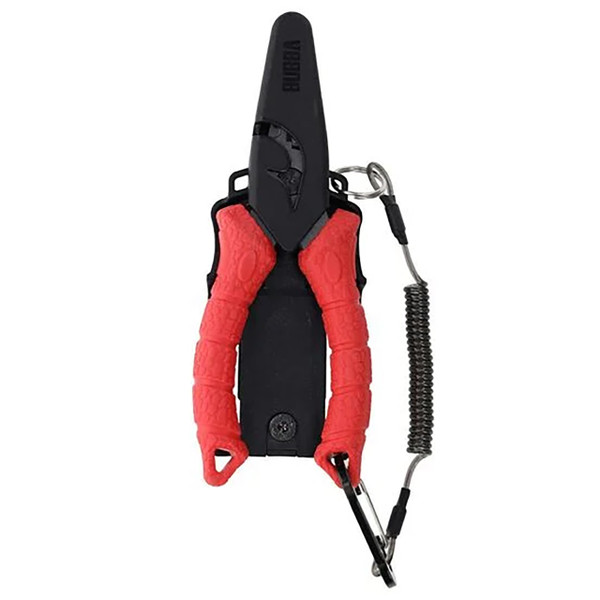 Bubba Blade 6 inch Forged Fishing Pliers with Solid Lock molded polymer sheath for secure storage