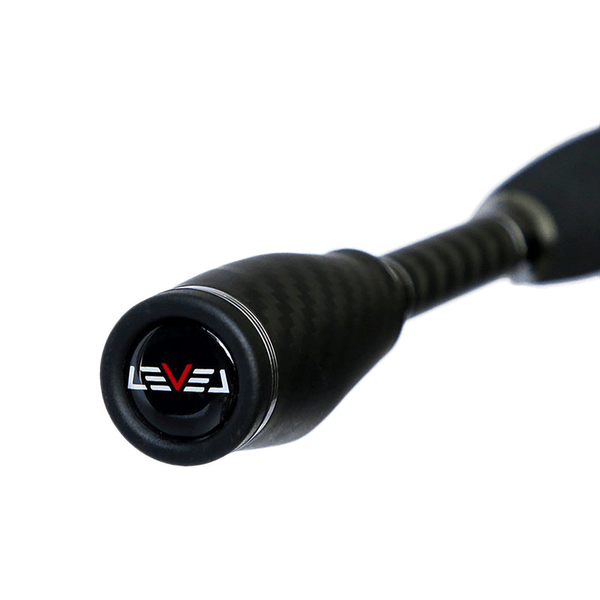 Level NGX Spinning Rods Rod close up of carbon screw lock cap