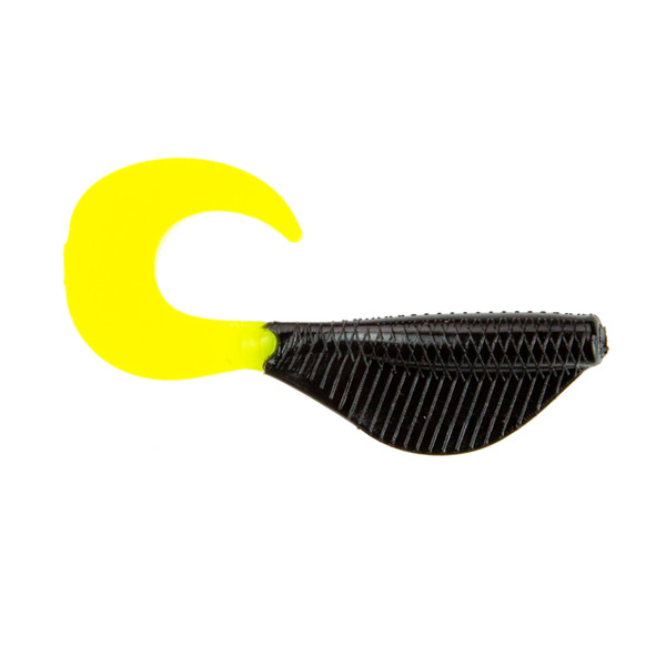 6th Sense Curly Clobber Minnow color Black-Treuse