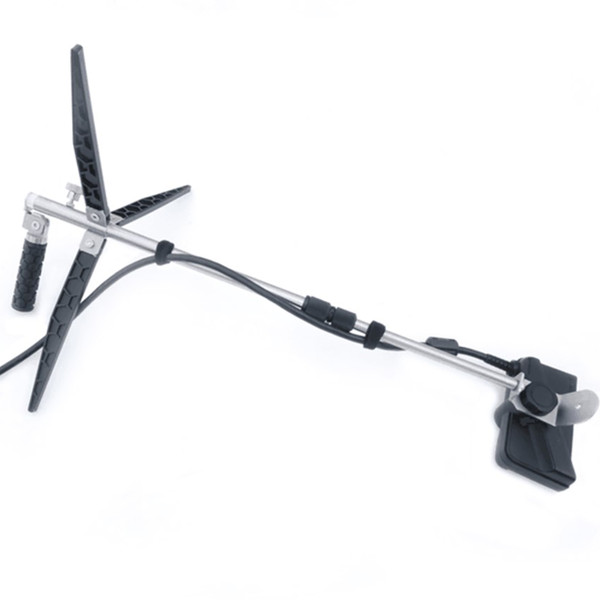 Lowrance Explorer Ice Shuttle Active Target Kit Premium Ice Transducer Pole with ActiveTarget attached and wiring